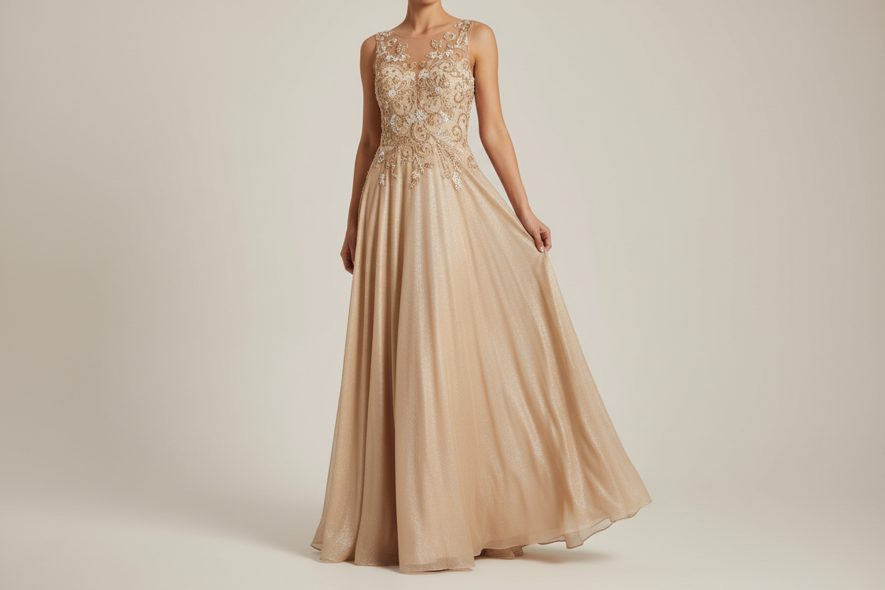 Party Wear Maxi - Golden Hour