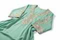 Embroidered Lawn Kurta - Mint Blossom